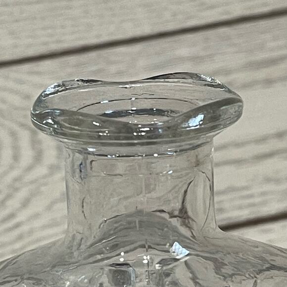 Vintage 1961 Seagrams Calvert Whiskey Square Glass Decanter with Stopper D-126 - Picture 11 of 16